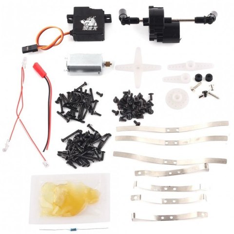 Ciężarówka wojskowa WPL B-16K 1:16 6x6 - KIT - Zielony