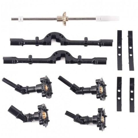 Ciężarówka wojskowa WPL B-16K 1:16 6x6 - KIT - Zielony