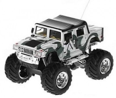 Mini Hummer 1:52 27-49MHz RTR - Biały/Moro