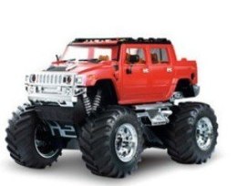 Mini Hummer 1:52 27-49MHz RTR - Czerwony