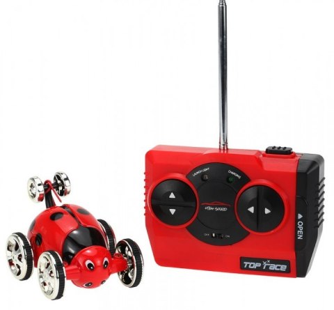 Mini samochód wyczynowy RC 1:28 - Biedronka - Czerwony