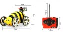 Mini auto Pszczółka RC - Żółty