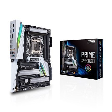 Asus PRIME X299-DELUXE II Processor family Intel, Processor socket LGA2066, DDR4, Memory slots 8, Chipset Intel X, ATX