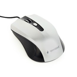 Gembird | Mouse | MUS-4B-01-BS | Standard | USB | Black/ silver