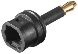 Goobay 11922 Toslink digital/audio adapter, TOSLINK to Mini TOSLINK, 3.5 mm mini Toslink male, black