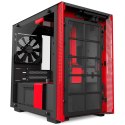 NZXT H200 Side window, Black/Red, ITX, Power supply included No