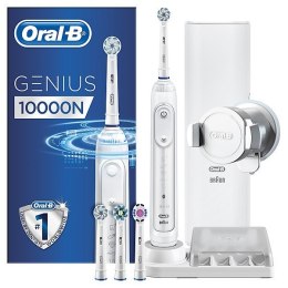 Oral-B Toothbrush Genius 10000N Electric, White, Daily clean, Gum care, Soft clean, Whitening, PRO clean, Tongue clean, Number o