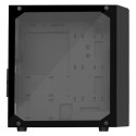 SilverStone SST-PS15B-RGB Side window, Black, Micro ATX, RGB fan, Power supply included No