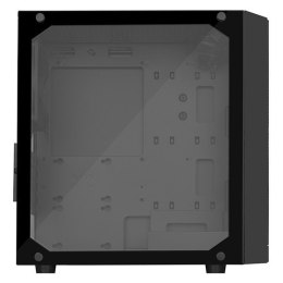 SilverStone SST-PS15B-RGB Side window, Black, Micro ATX, RGB fan, Power supply included No