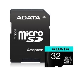 ADATA Premier Pro UHS-I U3 32 GB, microSDHC, Flash memory class 10, Adapter