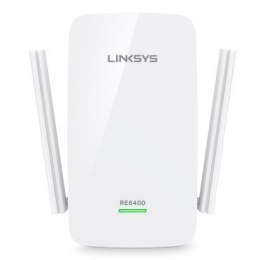 Linksys RE6400 Wi-Fi Range Extender AC1200 802.11ac, 10/100/1000 Mbit/s, Ethernet LAN (RJ-45) ports 1, MU-MiMO No, no PoE