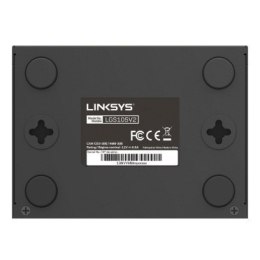 Linksys Swicth LGS105 Unmanaged, Desktop, 1 Gbps (RJ-45) ports quantity 5, Power supply type External