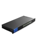 Linksys Swicth LGS124 Unmanaged, Rack Mountable, 1 Gbps (RJ-45) ports quantity 24, Power supply type Internal