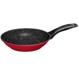 Stoneline Gourmundo 18254 Frying Pan, 28 cm, Glass ceramics, induction, electric, gas, Red, Non-stick coating,