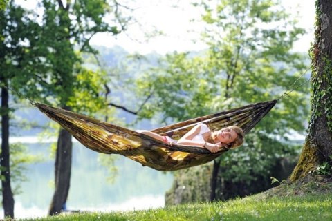 Hamak turystyczny travel set camouflage 275x140cm