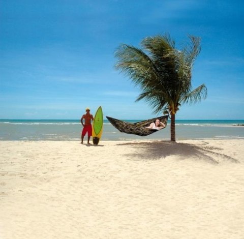 Hamak turystyczny travel set camouflage 275x140cm