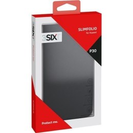 3SIXT Red Slim Folio Case (3S-1475) Huawei, P30, Textile, Black