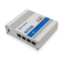 Teltonika Industrial Router RUTX08 No Wi-Fi, 10/100/1000 Mbit/s, Ethernet LAN (RJ-45) ports 4, 1
