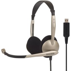 Koss | CS100 | Słuchawki | Przewodowe | Nauszne | Mikrofon | Czarny/Złoty