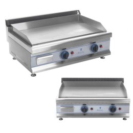 Grill podwójny gładki gazowy na gaz LPG / Propan-Butan 2 x 3000 W 30 mbar