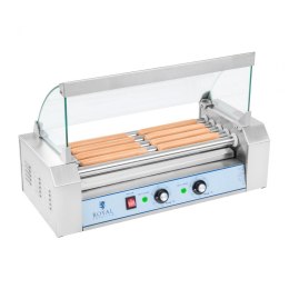 Grill rolkowy z pokrywą roller grill podgrzewacz do parówek 5 rolek