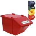Pojemnik do sortowania odpadów piętrowy - czerwony 45L