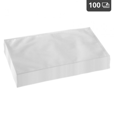 Worki próżniowe moletowane do pakowarki próżniowej 15 x 25 cm 100 szt. certyfikat LFGB oraz FDA Royal Catering