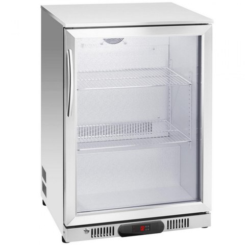 Lodówka szafa chłodziarka na napoje butelki puszki ze stali nierdzewnej sklepowa barowa 138L