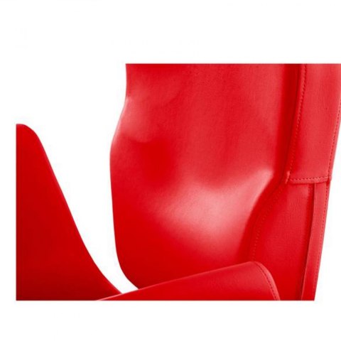 Wygodny fotel fryzjerski barberski obrotowy LIVORNO Physa czerwony