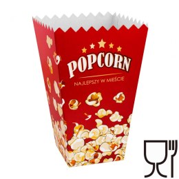 Pudełko kartonik na PopCorn 10.5x26.5x16cm MAXI 5L 50szt.