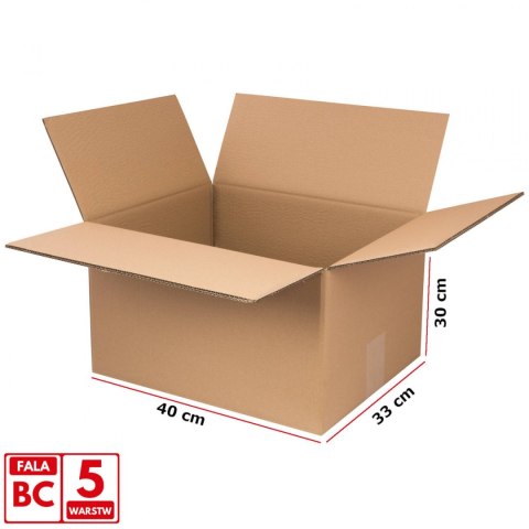 Pudełko kartonowe FEFCO 0201 5-warstwowy 400x330x305mm 4 x UN 5L 10szt