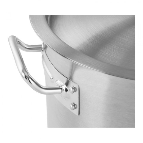 Garnek gastronomiczny z pokrywką stalowy nierdzewny do kuchenki indukcyjnej 25 L