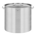 Garnek gastronomiczny z pokrywką stalowy nierdzewny do kuchenki indukcyjnej 50 L