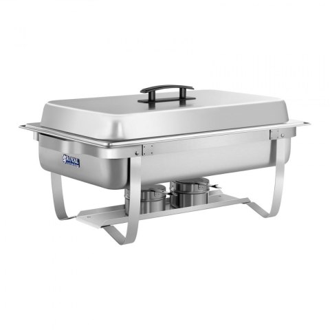 Podgrzewacz do potraw na pastę stalowy GN1/2 2 x GN1/4 + Pojemniki GN