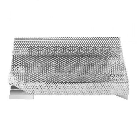 Wkład do wędzarni na wiórki zrębki drewna prostokątny nierdzewny 272 x 265 x 43 mm