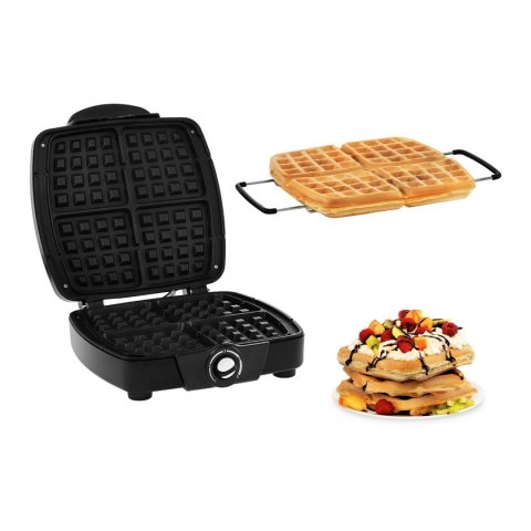 Gofrownica kwadratowa do 4 gofrów belgijskich z podnośnikiem 1200W