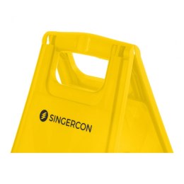 Potykacz znak ostrzegawczy dwustronny UWAGA ŚLISKO żółty Singercon CON.WS-01WF