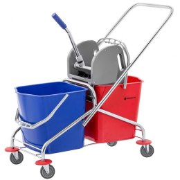 Wózek zestaw serwisowy do sprzątania podwójny wiadro 2 x 24l Singercon CON.CT-2X23W