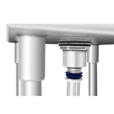 Zlew gastronomiczny ze stali nierdzewnej basen jednokomorowy 60x58cm