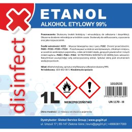 ETANOL - Alkohol etylowy skażony DISINFECT 99% 1L