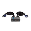 D-Link KVM-221 2-Port USB KVM Switch with Audio Support KVM(Keyboard/Video/MYSZ) Switch, VGA, feeds from ports W, Warranty 24 m