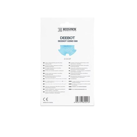 Ecovacs | D-CC3F | Zestaw mopa DEEBOT | Niebieski