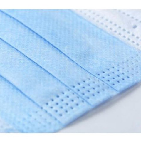 Maseczka ochronna HQ trójwarstwowa PN-EN149 ZESTAW 50szt