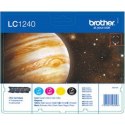 Brother LC | 1240 Value-Pack | Czarny | Żółty | Cyjan | Magenta | Wkład atramentowy | 600 stron