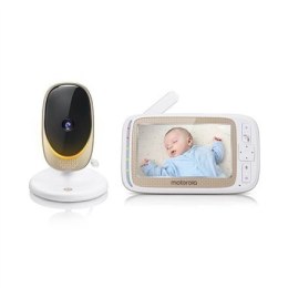 Motorola Comfort 60 Connect Baby Monitor, White/Gold