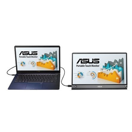 Asus | MB16AMT | 15,6 " | Ekran dotykowy | IPS | FHD | 16:9 | 5 ms | 250 cd/m² | Ciemnoszary | Porty HDMI w ilości 1 | 60 Hz
