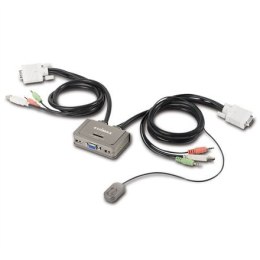 Edimax 2-Port USB KVM Switch with Cables and Audio Support EK-2U2CA