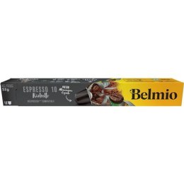Belmoca Belmio Sleeve Espresso Ristretto Coffee Capsules for Nespresso coffee machines, 10 capsules, Coffee strength 10/12, 100