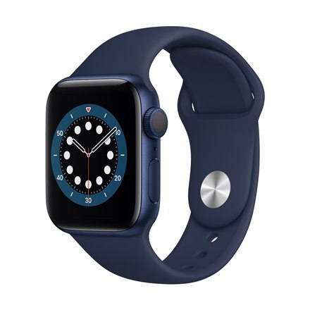 Apple Series 6 GPS Smart watch, GPS (satellite), LTPO OLED Retina, Touchscreen, Heart rate monitor, Waterproof, Bluetooth, Wi-Fi