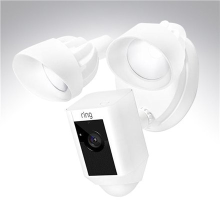 Ring Floodlight Cam 1080 pixels, Outdoor, White, Wi-Fi